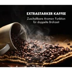 Aromatica X Kaffeemaschine Mahlwerk Glaskanne Aroma+ Edelstahl 15 Aromatica X Kaffeemaschine Mahlwerk Glaskanne Aroma+ Edelstahl -Klarstein 10032102 de 0004 logo