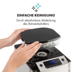 Aromatica X Kaffeemaschine Mahlwerk Glaskanne Aroma+ Edelstahl 16 Aromatica X Kaffeemaschine Mahlwerk Glaskanne Aroma+ Edelstahl -Klarstein 10032102 de 0005 logo