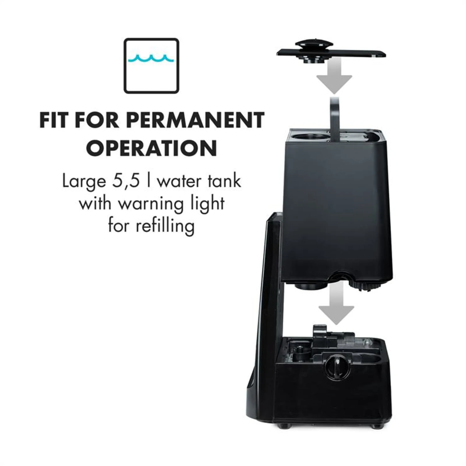 VapoAir Luftbefeuchter Ionisator 350ml/h 5,5l Tank Aroma Fernbedienung 6 VapoAir Luftbefeuchter Ionisator 350ml/h 5,5l Tank Aroma Fernbedienung – Bild 4