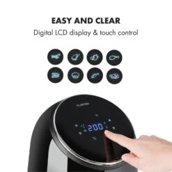 AirVital Heißluftfritteuse 1300W 2,5l CeraPlus-Antihaft Touch Schwarz 14 AirVital Heißluftfritteuse 1300W 2,5l CeraPlus-Antihaft Touch Schwarz -Klarstein 10032332 yy 0005 logo Klarstein AirVital Heissluftfritteuse 1300W schwarz