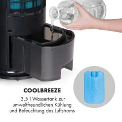 Skyscraper Horizon Luftkühler Ventilator 60W 486m³/h 3,5L Tank 14 Skyscraper Horizon Luftkühler Ventilator 60W 486m³/h 3,5L Tank -Klarstein 10032337 de 0003 logo