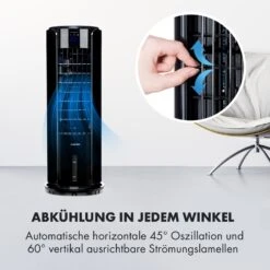 Skyscraper Horizon Luftkühler Ventilator 60W 486m³/h 3,5L Tank 15 Skyscraper Horizon Luftkühler Ventilator 60W 486m³/h 3,5L Tank -Klarstein 10032337 de 0004 logo