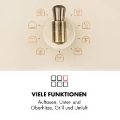 Victoria Einbaubackofen Retro-Design 9 Funktionen 50-250°C Elfenbein 15 Victoria Einbaubackofen Retro-Design 9 Funktionen 50-250°C Elfenbein -Klarstein 10032485 de 0004 logo