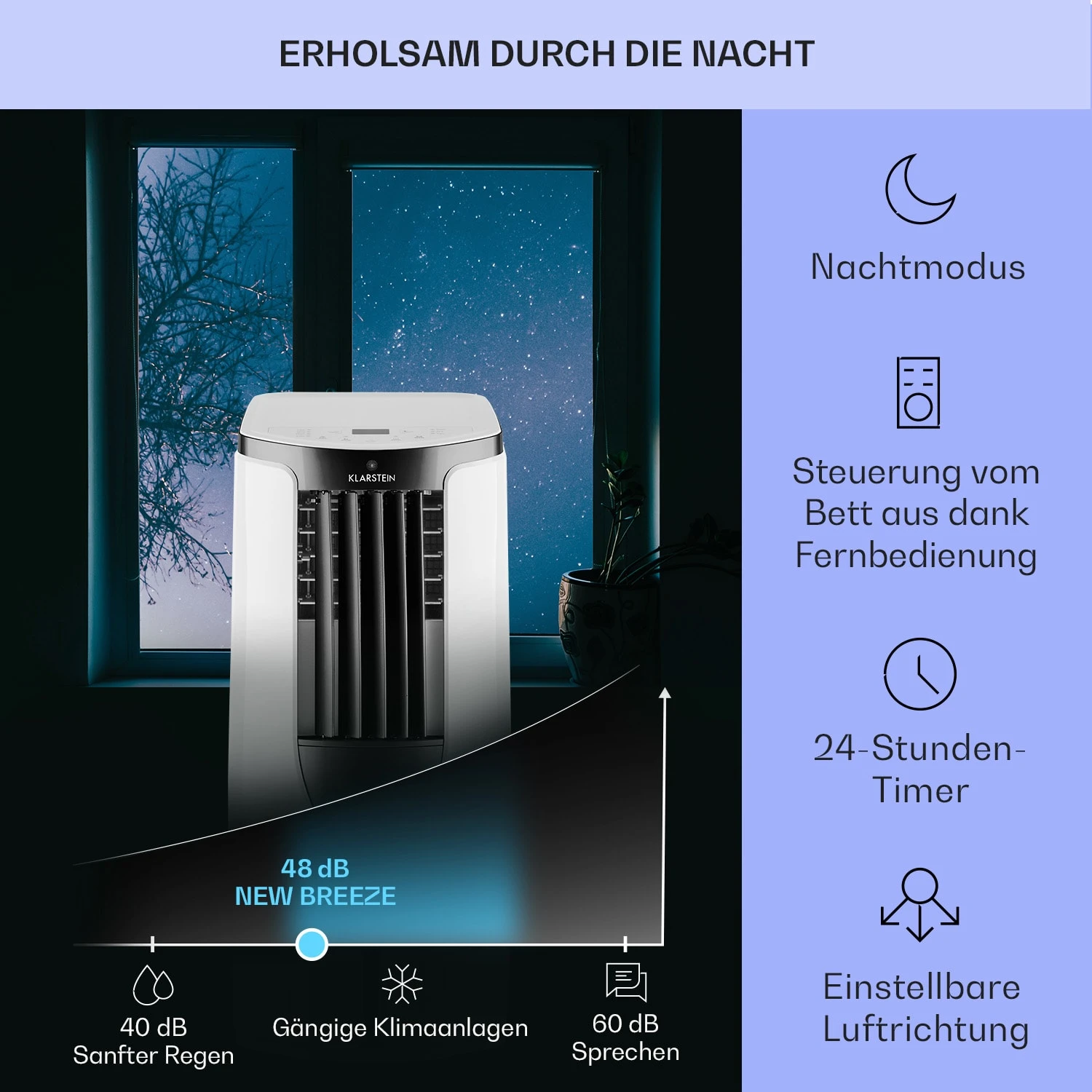 New Breeze ECO Mobile Klimaanlage 10.000 BTU / 2,9 KW EEK A+ 6 New Breeze ECO Mobile Klimaanlage 10.000 BTU / 2,9 KW EEK A+ – Bild 4