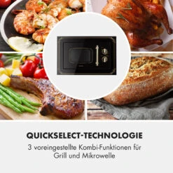 Victoria 20 Einbau-Mikrowelle, 20 L, 800 W, Grill: 1000 W, Schwarz 17 Victoria 20 Einbau-Mikrowelle, 20 L, 800 W, Grill: 1000 W, Schwarz -Klarstein 10032591 de 0006 logo