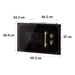 Victoria 20 Einbau-Mikrowelle, 20 L, 800 W, Grill: 1000 W, Schwarz 21 Victoria 20 Einbau-Mikrowelle, 20 L, 800 W, Grill: 1000 W, Schwarz -Klarstein 10032591 yy 0010 logo