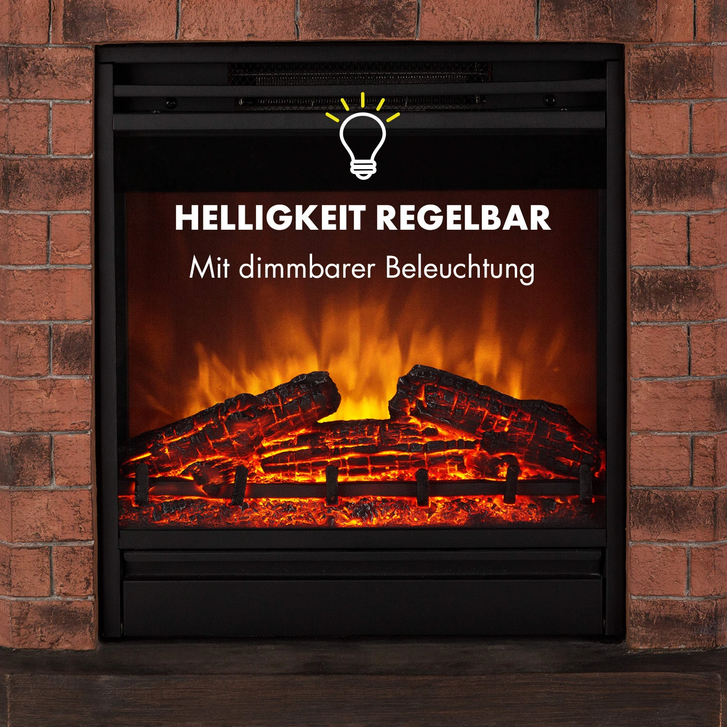 Villach Elektrischer Kamin 1800W Steindekor Polystone Fernbedienung 9 Villach Elektrischer Kamin 1800W Steindekor Polystone Fernbedienung – Bild 7