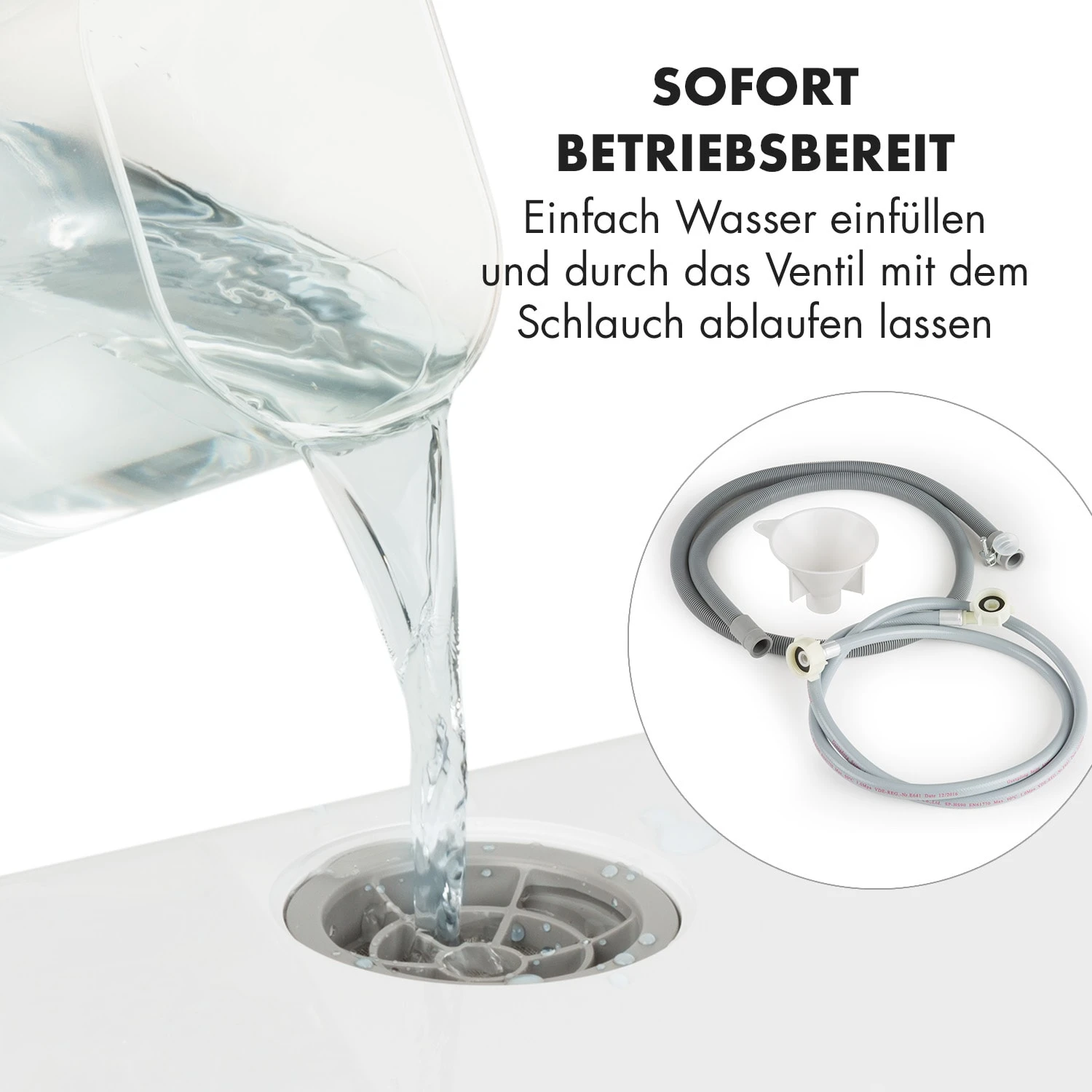 Amazonia Mini Geschirrspülmaschine 6 Programme LED-Display 10 Amazonia Mini Geschirrspülmaschine 6 Programme LED-Display – Bild 8