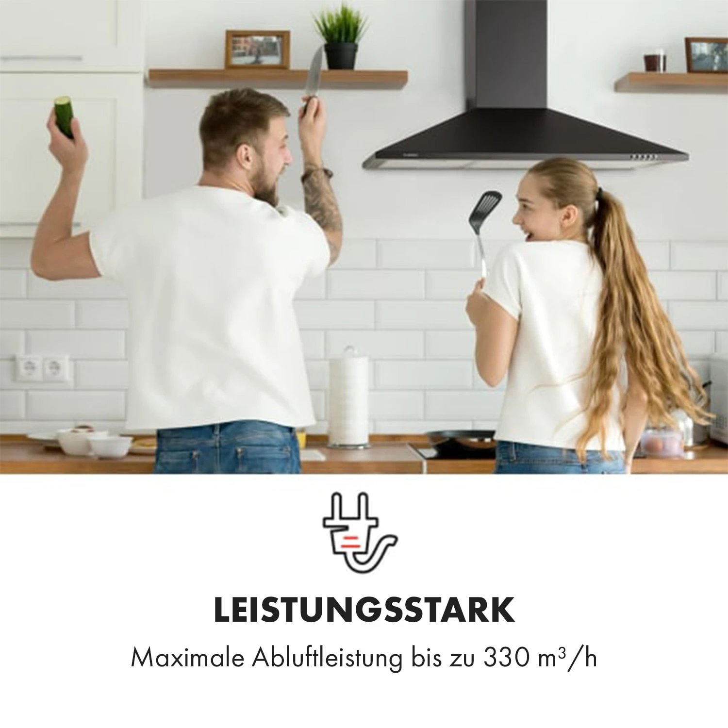Zugspitze 90 Dunstabzugshaube Wandanbau 65W 330m³/h LED 4 Zugspitze 90 Dunstabzugshaube Wandanbau 65W 330m³/h LED – Bild 2