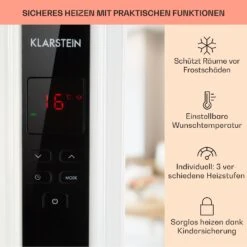 Thermaxx 2500 Ölradiator 2500W 5-35° C 24h-Timer Weiß/schwarz 15 Thermaxx 2500 Ölradiator 2500W 5-35° C 24h-Timer Weiß/schwarz -Klarstein 10032775 de 0004 usp