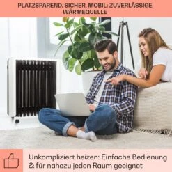 Thermaxx 2500 Ölradiator 2500W 5-35° C 24h-Timer Weiß/schwarz 18 Thermaxx 2500 Ölradiator 2500W 5-35° C 24h-Timer Weiß/schwarz -Klarstein 10032775 de 0007 usp