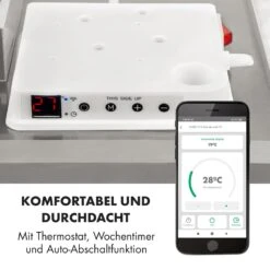Wonderwall Smart Infrarotheizung 60x120cm App 720W Wochentimer IP24 19 Wonderwall Smart Infrarotheizung 60x120cm App 720W Wochentimer IP24 -Klarstein 10032781 de 0007 logo