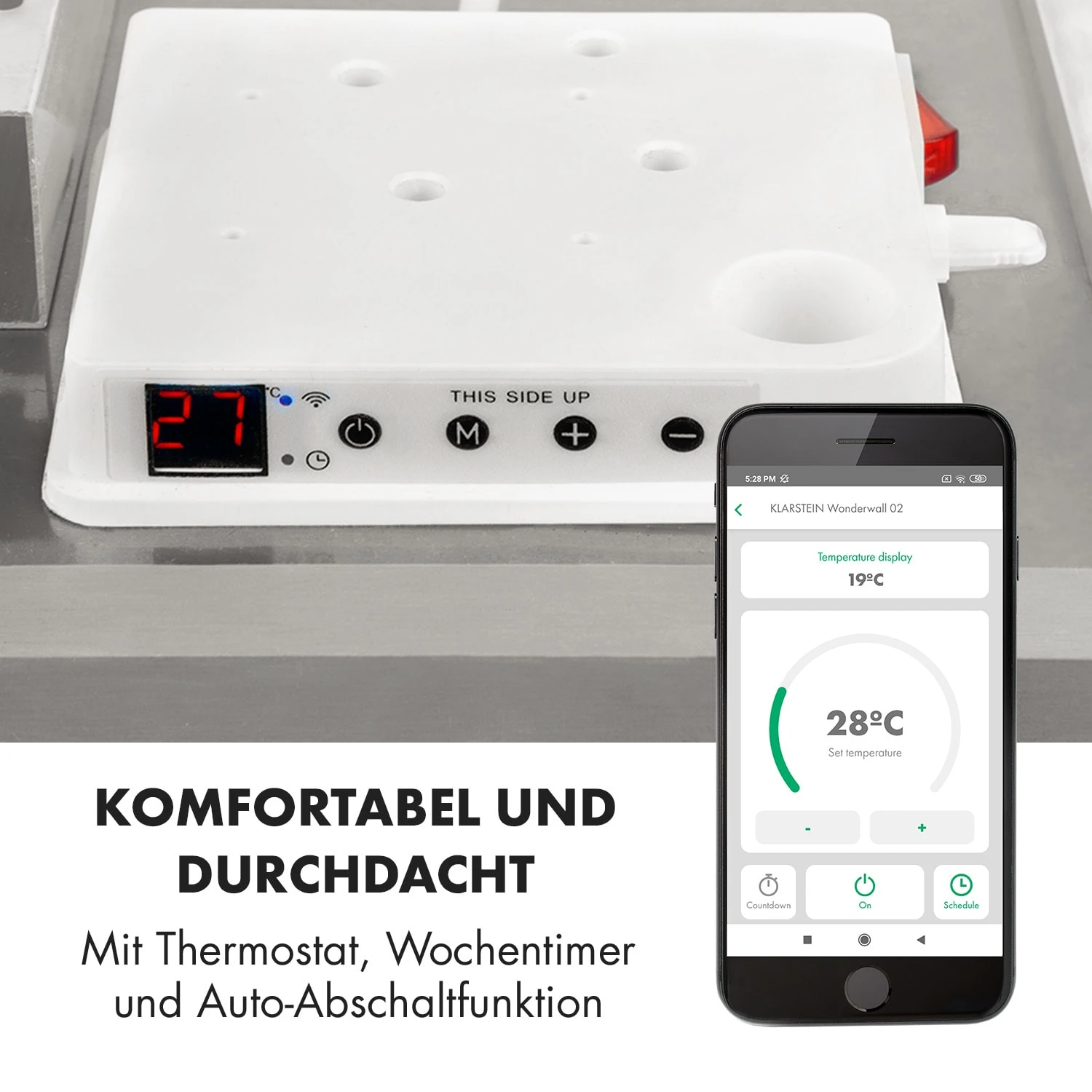 Wonderwall Smart Infrarotheizung 50x90cm App 450W Wochentimer IP24 10 Wonderwall Smart Infrarotheizung 50x90cm App 450W Wochentimer IP24 – Bild 8