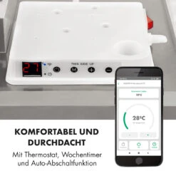 Wonderwall Smart Infrarotheizung 60x60cm App 360W Wochentimer IP24 20 Wonderwall Smart Infrarotheizung 60x60cm App 360W Wochentimer IP24 -Klarstein 10032784 de 0008 logo