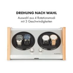 Hanoi 4 Uhrenbeweger, 4 Uhren, 3 Geschwindigkeiten, 4 Modi, Bambus 13 Hanoi 4 Uhrenbeweger, 4 Uhren, 3 Geschwindigkeiten, 4 Modi, Bambus -Klarstein 10032798 de 0004 logo