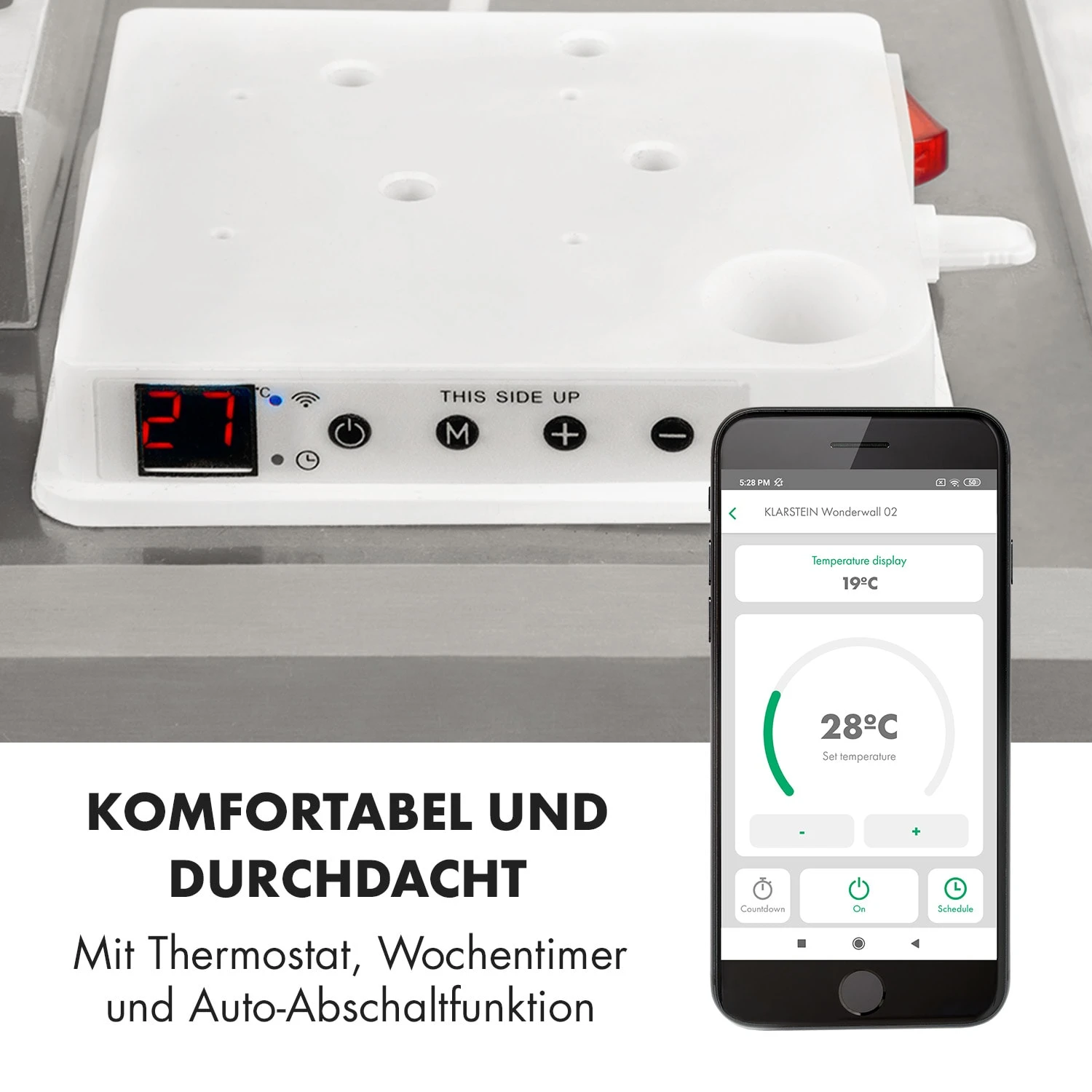 Wonderwall Smart Infrarotheizung 100x120cm App 1200W Wochentimer IP24 10 Wonderwall Smart Infrarotheizung 100x120cm App 1200W Wochentimer IP24 – Bild 8