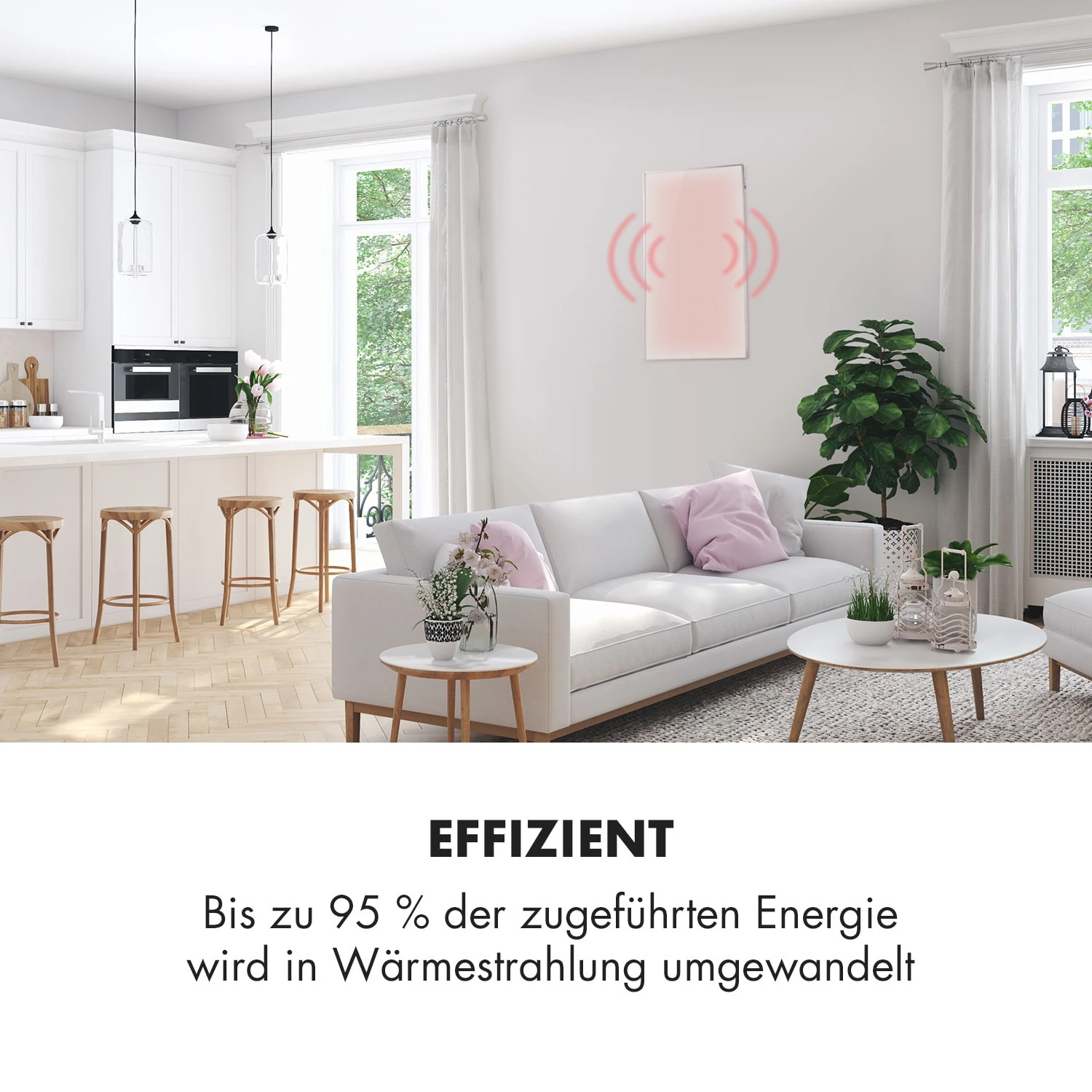 Wonderwall 45 Infrarot-Heizung 50x90cm 450W Wochentimer IP24 4 Wonderwall 45 Infrarot-Heizung 50x90cm 450W Wochentimer IP24 – Bild 2