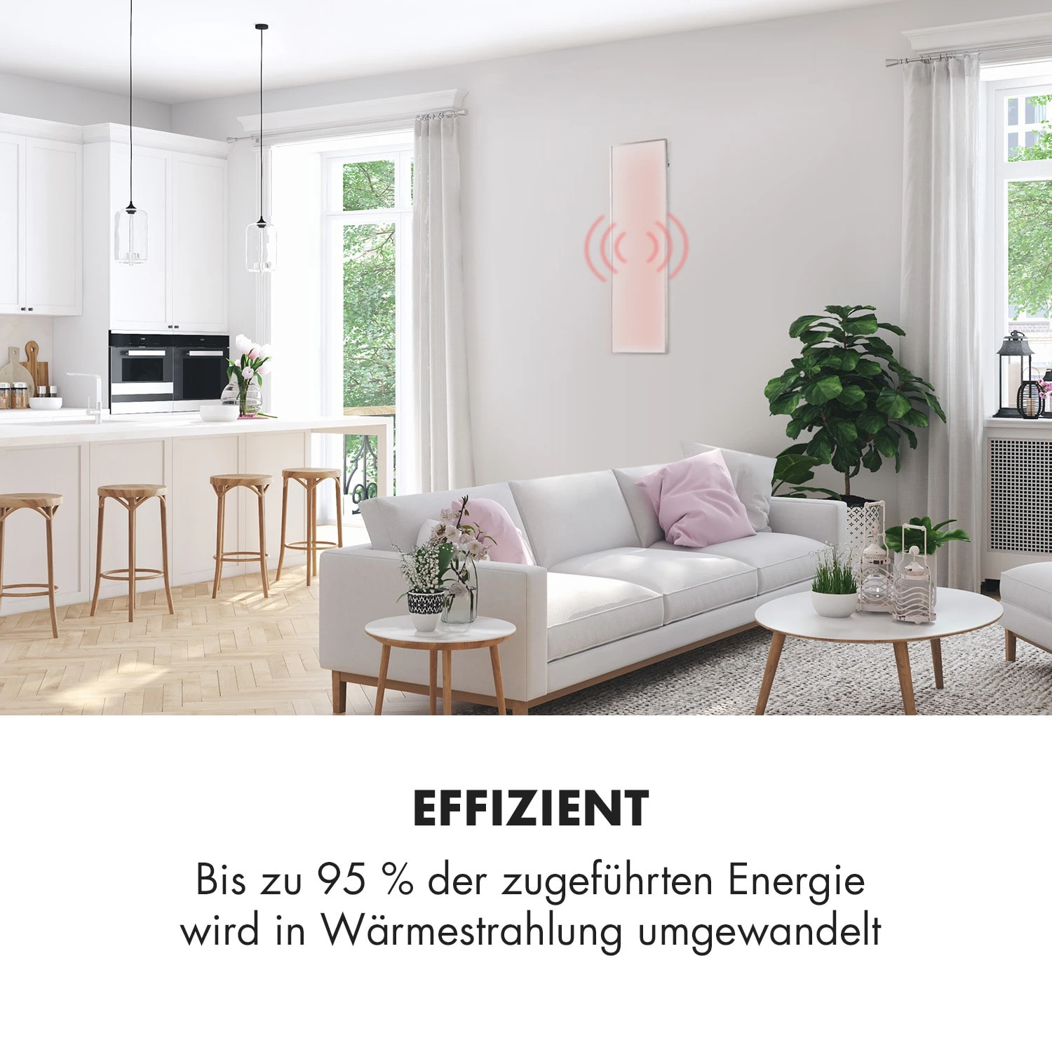 Wonderwall 30 Infrarotheizung 30x100cm 300W Wochentimer IP24 4 Wonderwall 30 Infrarotheizung 30x100cm 300W Wochentimer IP24 – Bild 2