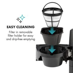 Aromatica II Kaffeemaschine, Mahlwerk, 1,25 L, Silber 17 Aromatica II Kaffeemaschine, Mahlwerk, 1,25 L, Silber -Klarstein 10032872 yy 0007 logo Klarstein Aromatica II Kaffeemaschine silber