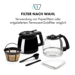 Aromatica II Set Kaffeemaschine, Mahlwerk, 1,25 L, Schwarz -Klarstein 10032874 de 0004 logo