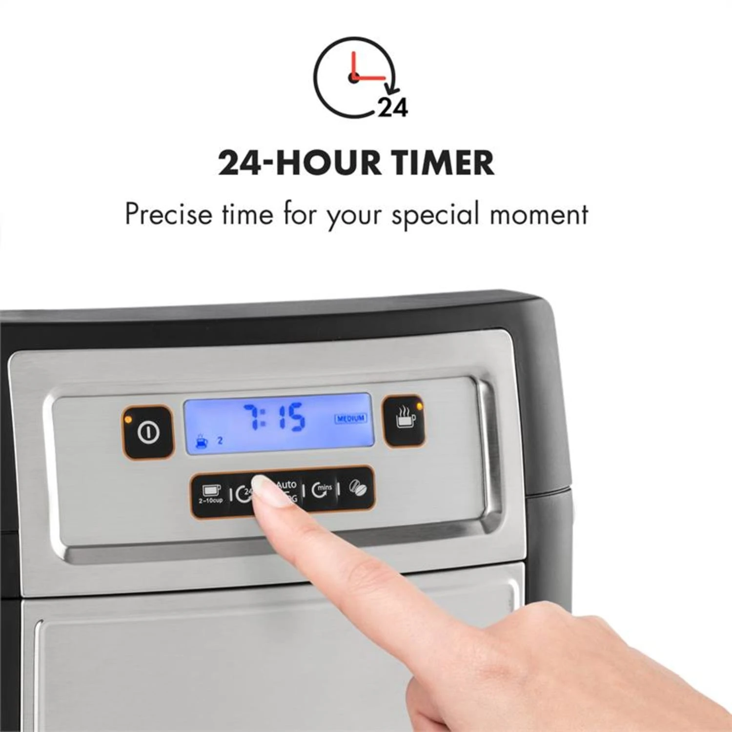 Aromatica II Thermo Kaffeemaschine, Mahlwerk, 1,25 L, Silber 7 Aromatica II Thermo Kaffeemaschine, Mahlwerk, 1,25 L, Silber – Bild 5