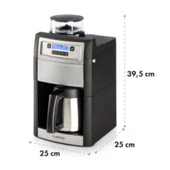 Aromatica II Thermo Kaffeemaschine, Mahlwerk, 1,25 L, Silber 23 Aromatica II Thermo Kaffeemaschine, Mahlwerk, 1,25 L, Silber -Klarstein 10032875 yy 0011 logo Klarstein Aromatica II Thermo Kaffeemaschine silber
