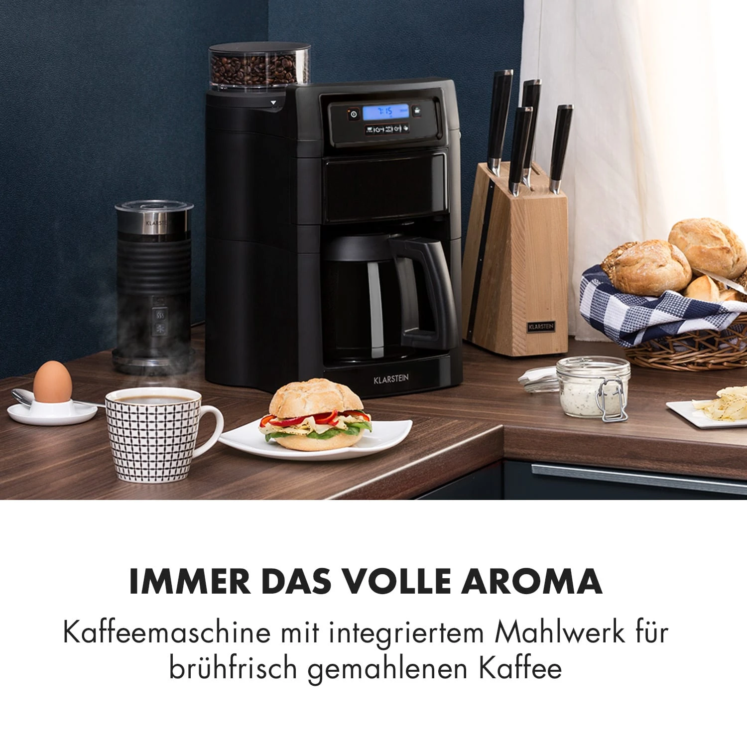 Aromatica II Thermo Kaffeemaschine, Mahlwerk, 1,25 L, Schwarz 4 Aromatica II Thermo Kaffeemaschine, Mahlwerk, 1,25 L, Schwarz – Bild 2