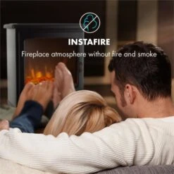 Meran Elektrischer Kamin 950/1850W 2-stufige Heizung Gusseisen-Stil 16 Meran Elektrischer Kamin 950/1850W 2-stufige Heizung Gusseisen-Stil -Klarstein 10032893 yy 0003 logo Klarstein Meran Elektrischer Kamin schwarz