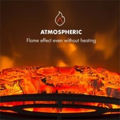 Meran Elektrischer Kamin 950/1850W 2-stufige Heizung Gusseisen-Stil 18 Meran Elektrischer Kamin 950/1850W 2-stufige Heizung Gusseisen-Stil -Klarstein 10032893 yy 0005 logo Klarstein Meran Elektrischer Kamin schwarz