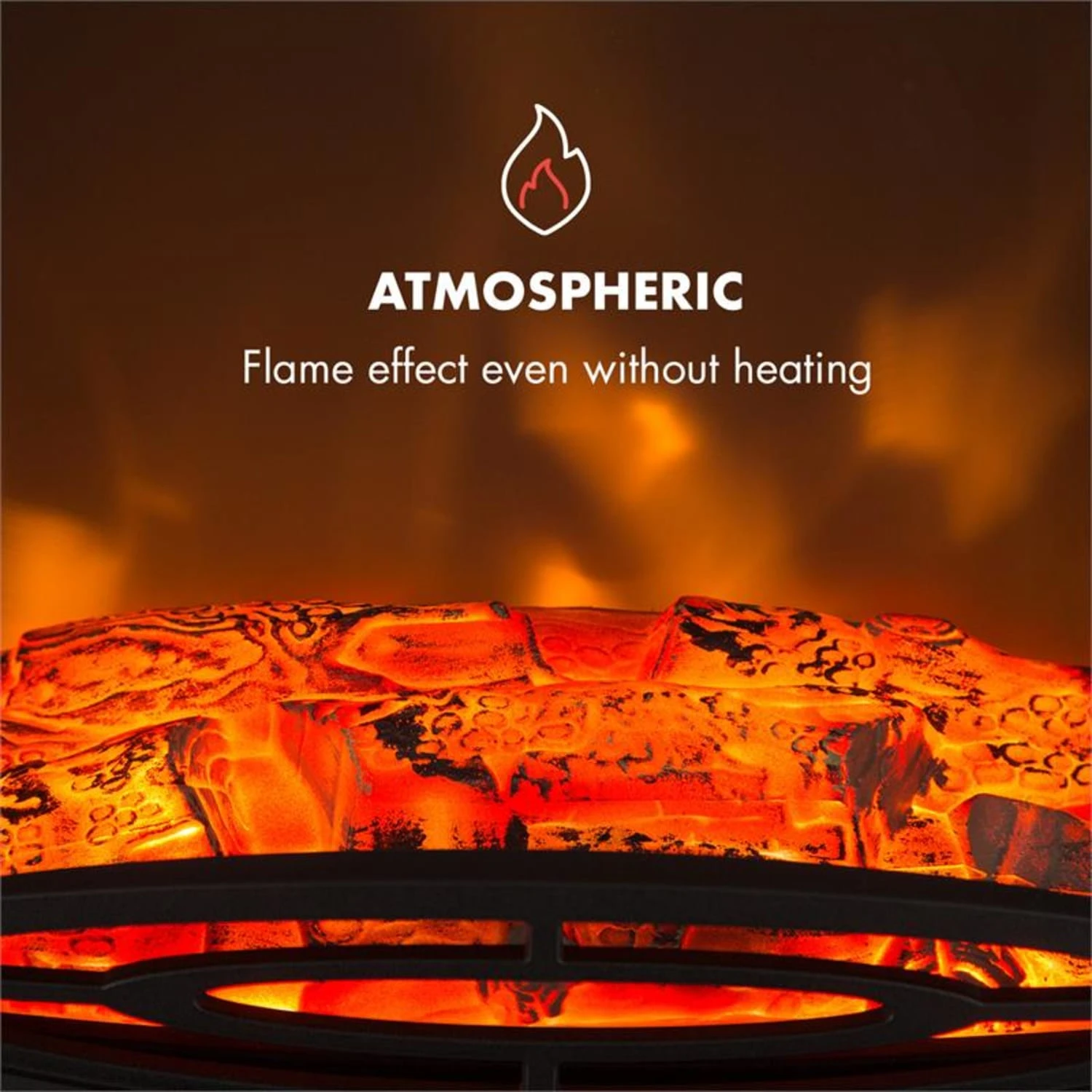 Meran Elektrischer Kamin 950/1850W 2-stufige Heizung Gusseisen-Stil 13 Meran Elektrischer Kamin 950/1850W 2-stufige Heizung Gusseisen-Stil – Bild 11