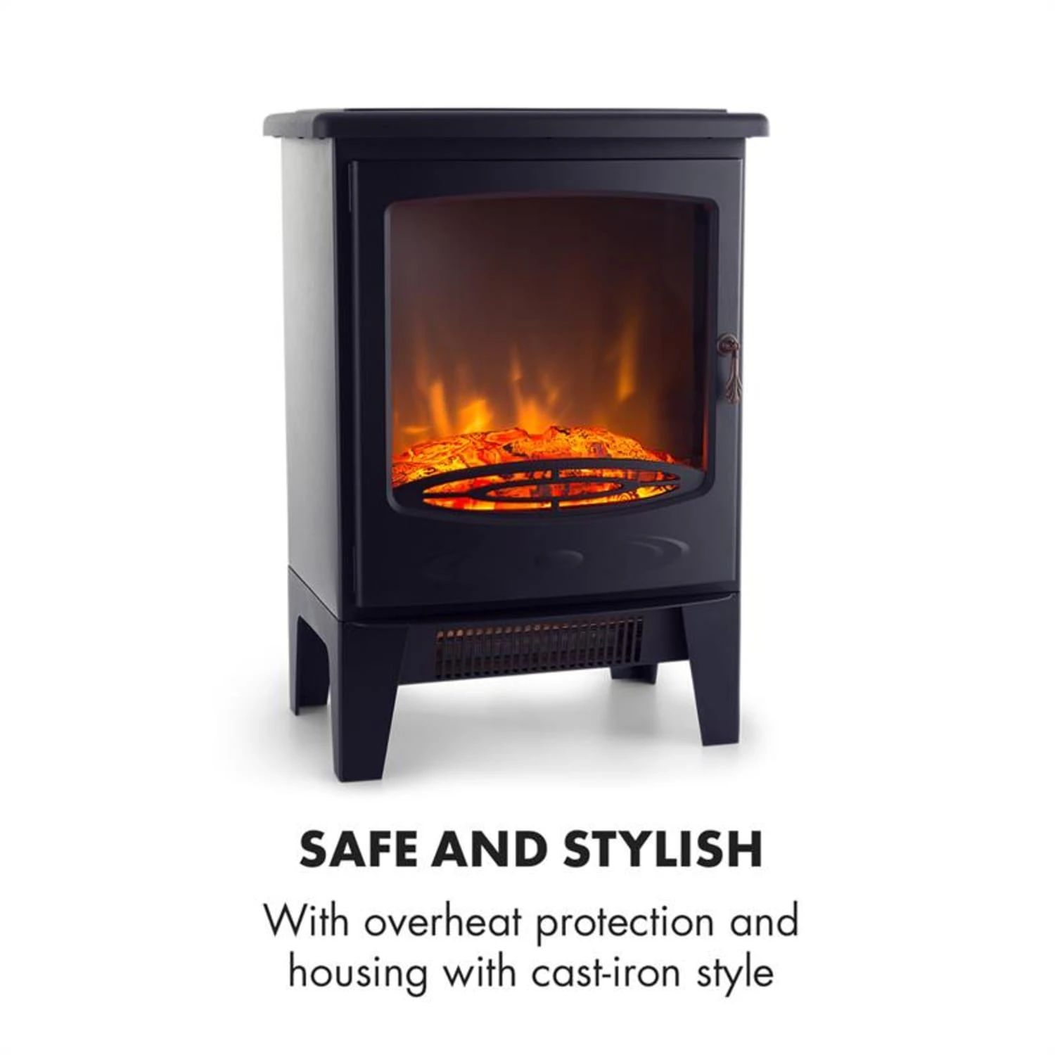 Meran Elektrischer Kamin 950/1850W 2-stufige Heizung Gusseisen-Stil 14 Meran Elektrischer Kamin 950/1850W 2-stufige Heizung Gusseisen-Stil – Bild 12