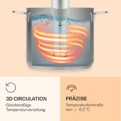 Quickstick Flex 1300W 3D Circulating 0-95 °C IPX7 Timer Silber -Klarstein 10032906 de 0005 logo