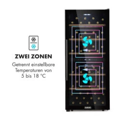 Barossa 102 Duo Weinkühlschrank 102 Fl 226 Ltr 2 Zonen Touch-Steuerung 16 Barossa 102 Duo Weinkühlschrank 102 Fl 226 Ltr 2 Zonen Touch-Steuerung -Klarstein 10032921 de 0005 logo