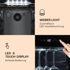 Bellevin 62 Weinkühlschrank 56 Flaschen 5-20°C EEC G 12 Bellevin 62 Weinkühlschrank 56 Flaschen 5-20°C EEC G -Klarstein 10032923 de 0003 logo