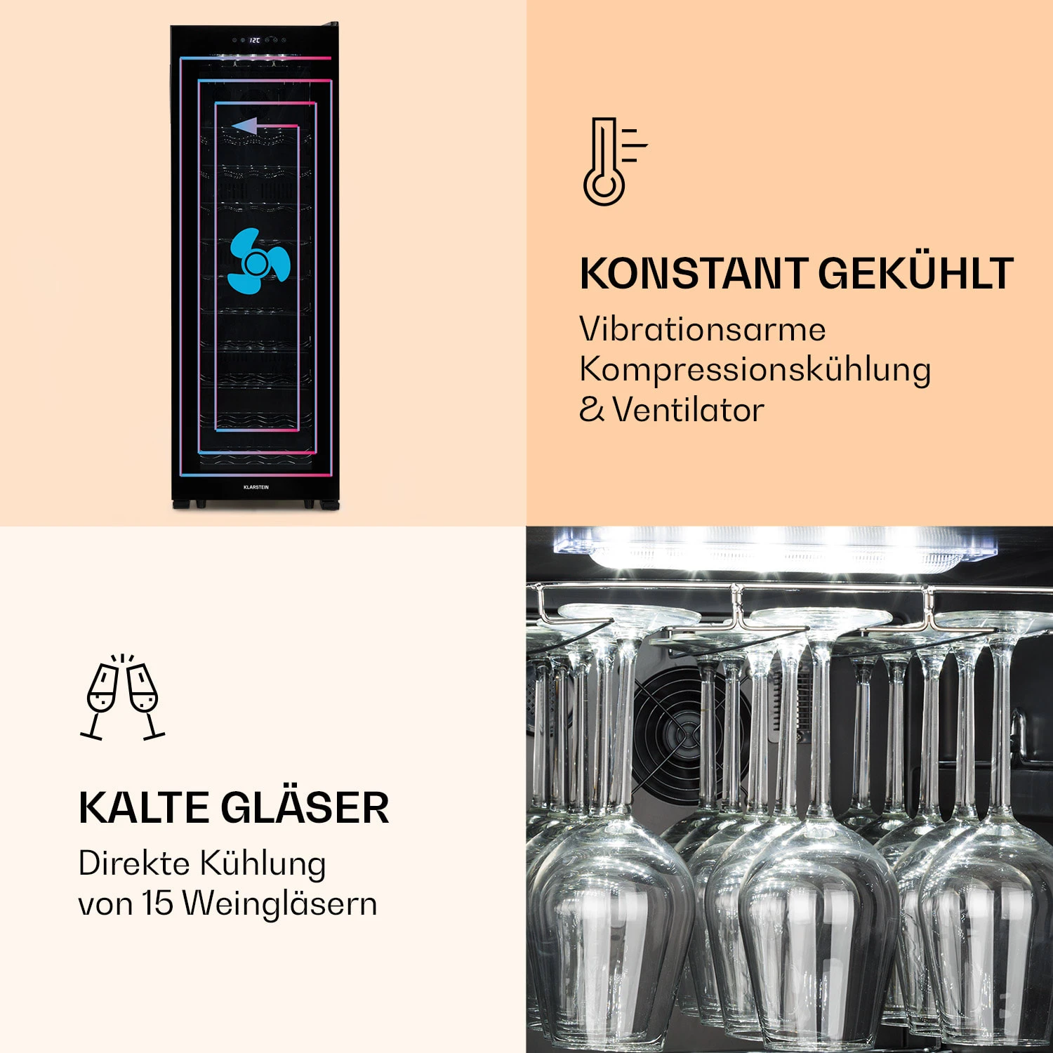 Bellevin 62 Weinkühlschrank 56 Flaschen 5-20°C EEC G 7 Bellevin 62 Weinkühlschrank 56 Flaschen 5-20°C EEC G – Bild 5