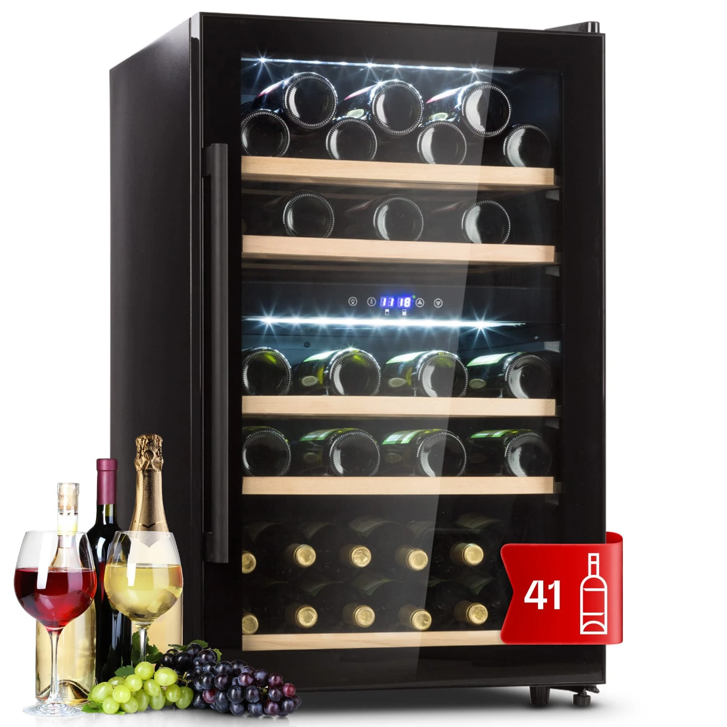 Barossa 40 Duo Weinkühlschrank 2 Zonen 41 Flaschen Glastür Touch LED 3 Barossa 40 Duo Weinkühlschrank 2 Zonen 41 Flaschen Glastür Touch LED