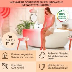 Hot Spot Crystal IR Heizpanel 45x120cm 17m² 850W 5-40°C LED IP24 12 Hot Spot Crystal IR Heizpanel 45x120cm 17m² 850W 5-40°C LED IP24 -Klarstein 10032942 de 0004 usp