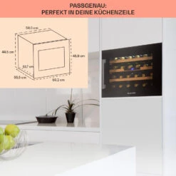 Vinsider 24 Built-In Uno Onyx Einbau-Weinkühlschrank 24 Flaschen 57 L 14 Vinsider 24 Built-In Uno Onyx Einbau-Weinkühlschrank 24 Flaschen 57 L -Klarstein 10032965 de 0005 usp