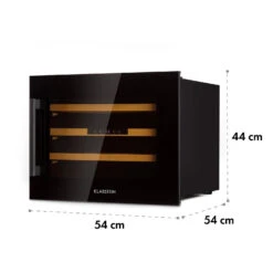 Vinsider 24 Built-In Uno Onyx Einbau-Weinkühlschrank 24 Flaschen 57 L 16 Vinsider 24 Built-In Uno Onyx Einbau-Weinkühlschrank 24 Flaschen 57 L -Klarstein 10032965 yy 0011 dimensions