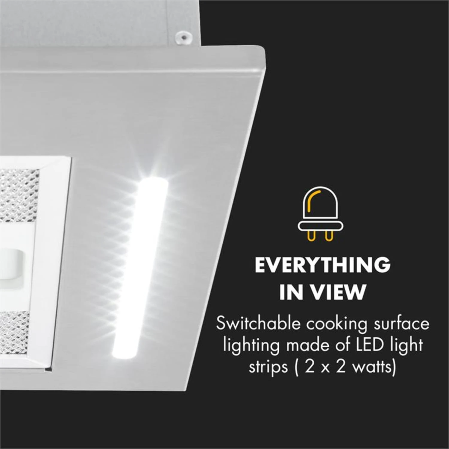 Down Under Dunstabzugshaube Einbau 60cm Abluft: 590 M³/h LED Edelstahl 8 Down Under Dunstabzugshaube Einbau 60cm Abluft: 590 M³/h LED Edelstahl – Bild 6