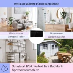 Hot Spot Slimcurve Heizgerät 80x40cm 40m² 2000W 5-40°C LED IP24 13 Hot Spot Slimcurve Heizgerät 80x40cm 40m² 2000W 5-40°C LED IP24 -Klarstein 10033017 de 0005 usp