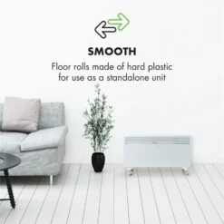 Hot Spot Slimcurve Bodenrollen Zubehör/Ersatz 2 Stück -Klarstein 10033018 yy 0003 logo Klarstein Hot Spot Slimcurve Bodenrollen weiss reedit