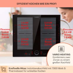 Delicatessa 60 Einbaukochfeld Induktion 4 Zonen 7000W Glaskeramik 12 Delicatessa 60 Einbaukochfeld Induktion 4 Zonen 7000W Glaskeramik -Klarstein 10033021 de 0003 usp