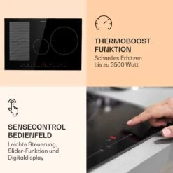 Delicatessa 77 Hybrid Einbaukochfeld Induktion 4 Zonen 7000W -Klarstein 10033023 de 0003 logo