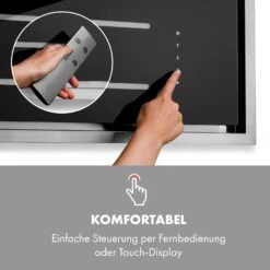 High Line Deckenhaube 90cm 410 M3/h 75W 3 Stufen Fernbedienung Schwarz 16 High Line Deckenhaube 90cm 410 M3/h 75W 3 Stufen Fernbedienung Schwarz -Klarstein 10033054 de 0003 logo