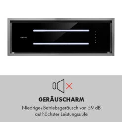 High Line Deckenhaube 90cm 410 M3/h 75W 3 Stufen Fernbedienung Schwarz 20 High Line Deckenhaube 90cm 410 M3/h 75W 3 Stufen Fernbedienung Schwarz -Klarstein 10033054 de 0007 logo