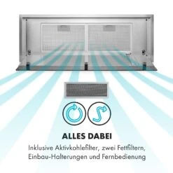 High Line Deckenhaube 90cm 410 M3/h 75W 3 Stufen Fernbedienung Schwarz 22 High Line Deckenhaube 90cm 410 M3/h 75W 3 Stufen Fernbedienung Schwarz -Klarstein 10033054 de 0009 logo