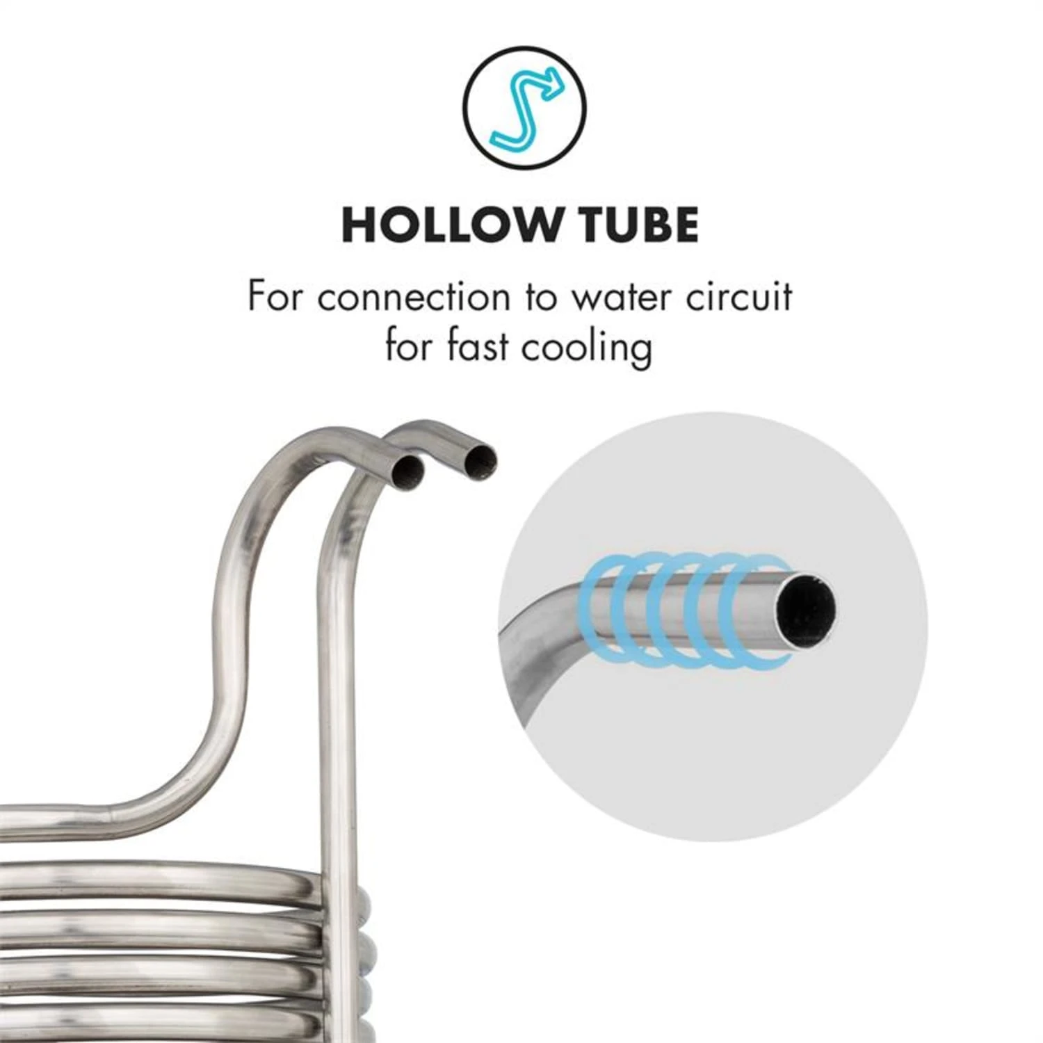 Chiller 12 Eintauchkühler Ø21,5 Cm 18 Schleifen 304 Edelstahl 6 Chiller 12 Eintauchkühler Ø21,5 Cm 18 Schleifen 304 Edelstahl – Bild 4