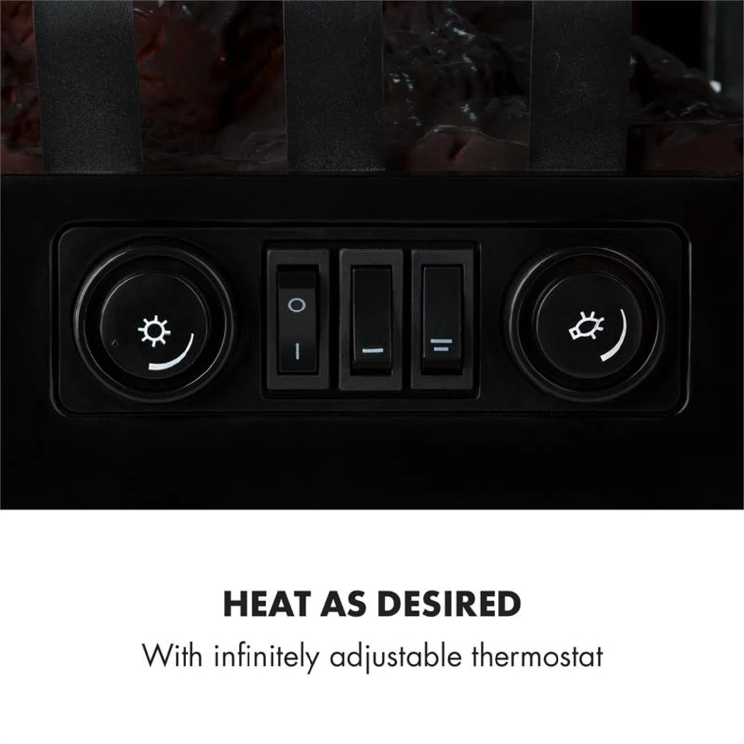 Innsbruck Elektrischer Kamin 1000/2000W Thermostat 6 Innsbruck Elektrischer Kamin 1000/2000W Thermostat – Bild 4