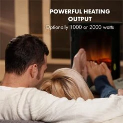 Graz Elektrischer Kamin 1000/2000W Thermostat PanoramaView 12 Graz Elektrischer Kamin 1000/2000W Thermostat PanoramaView -Klarstein 10033094 yy 0003 logo Electric Fireplace Black YH20